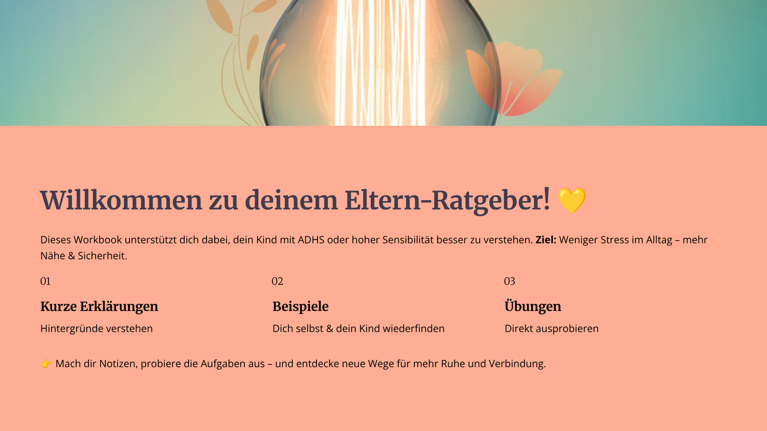 💛 Wenn der Alltag mit ADHS schwerfällt – Dieses Workbook hilft euch beiden