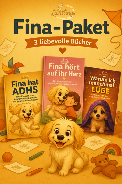 🐾 Fina-Paket – 3 Kinderbücher über Gefühle, Mut & Ehrlichkeit